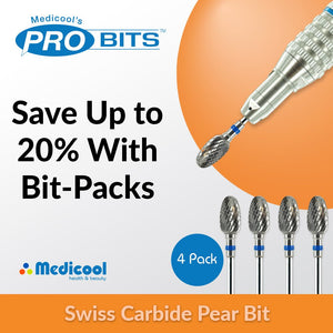 Medicool Swiss Carbide Pear Bit for Nails