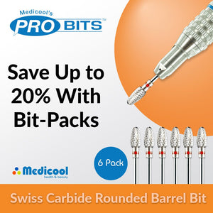Medicool Swiss Carbide Small Bullet Bit -SC53 BIT- for Nails