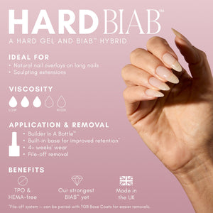 The GelBottle - White Hard Builder Gel BIAB, 20ml