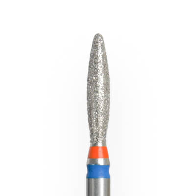 KMIZ Twin Diamond Soft Tip Flame E-File Nail Drill Bit - Fine & Medium 2.3mm