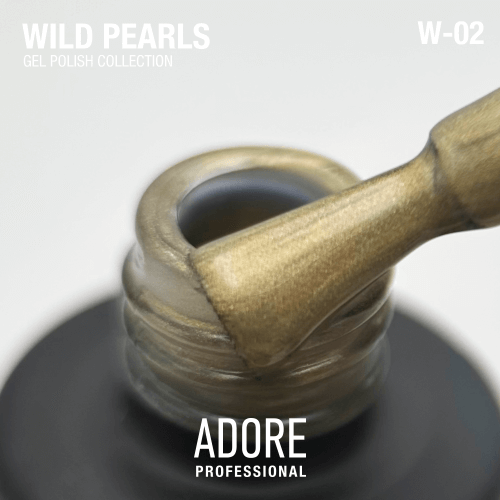 Adore Professional Wild Pearls Pearlescent Gel Polish - Olive Satin