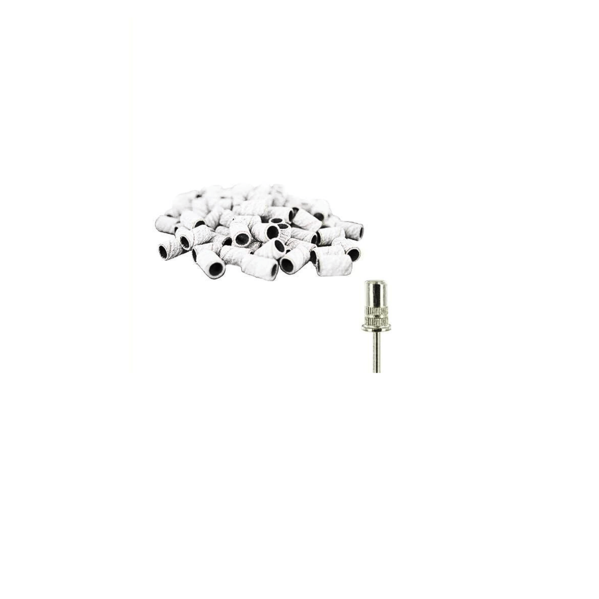 Medicool White Sanding Bands and Mandrel Bundle