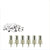 Medicool White Sanding Bands and Mandrel Bundle