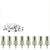 Medicool White Sanding Bands and Mandrel Bundle