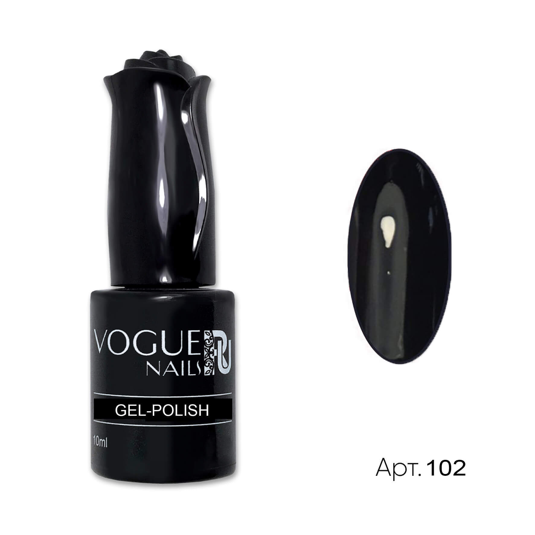Vogue Nails Classic Gel Polish - Black Gardenia