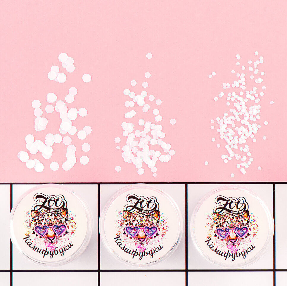 Zoo Nail Art Kamifubuki - White