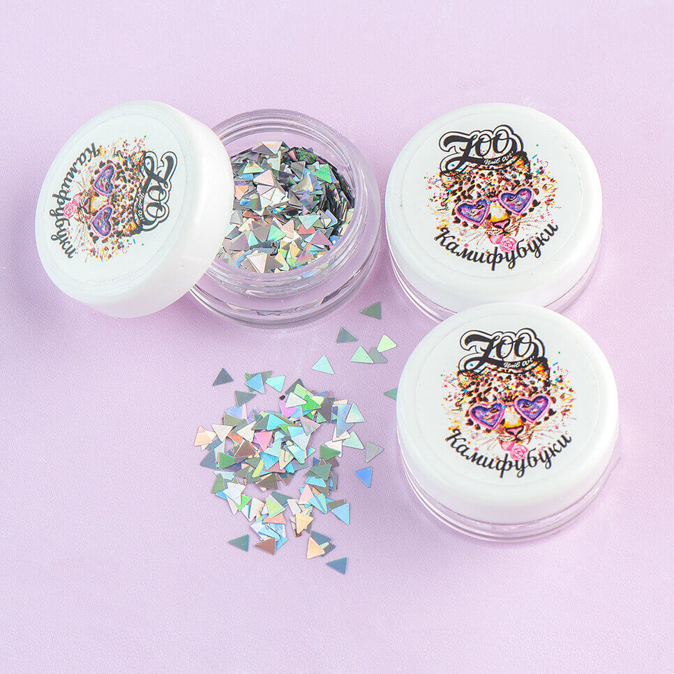 Zoo Nail Art Kamifubuki Holography - Rainbow