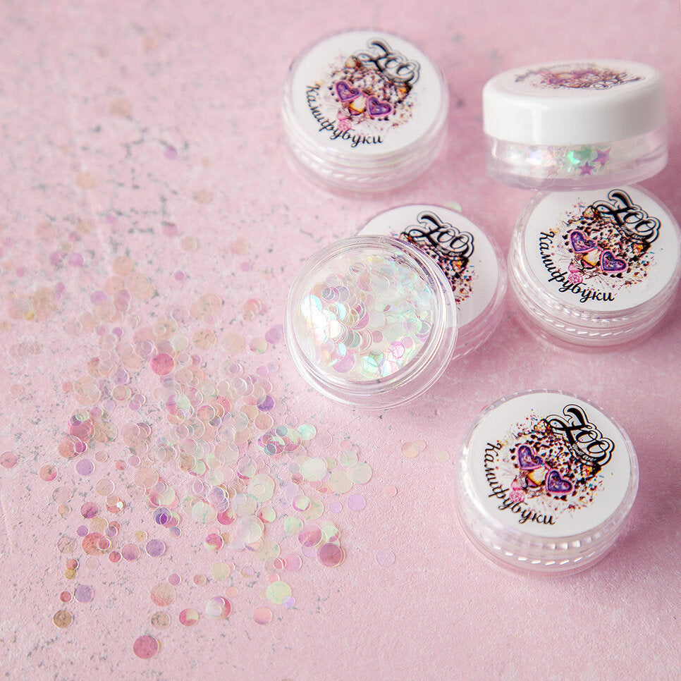 Zoo Nail Art Kamifubuki Circles - Rainbow