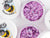 Zoo Nail Art Disco Honeycomb Hexagon Mix - Purple