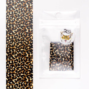 Zoo Nail Art Transfer Foil - Brown Leopard