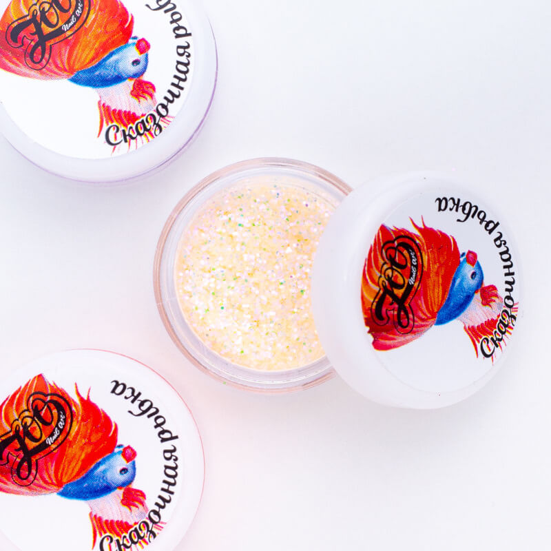 Zoo Nail Art Mirror Gloss "Fairytale Fish" - Orange