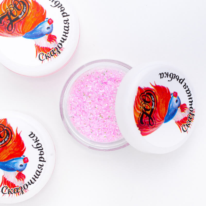 Zoo Nail Art Mirror Gloss "Fairytale Fish" - Pink