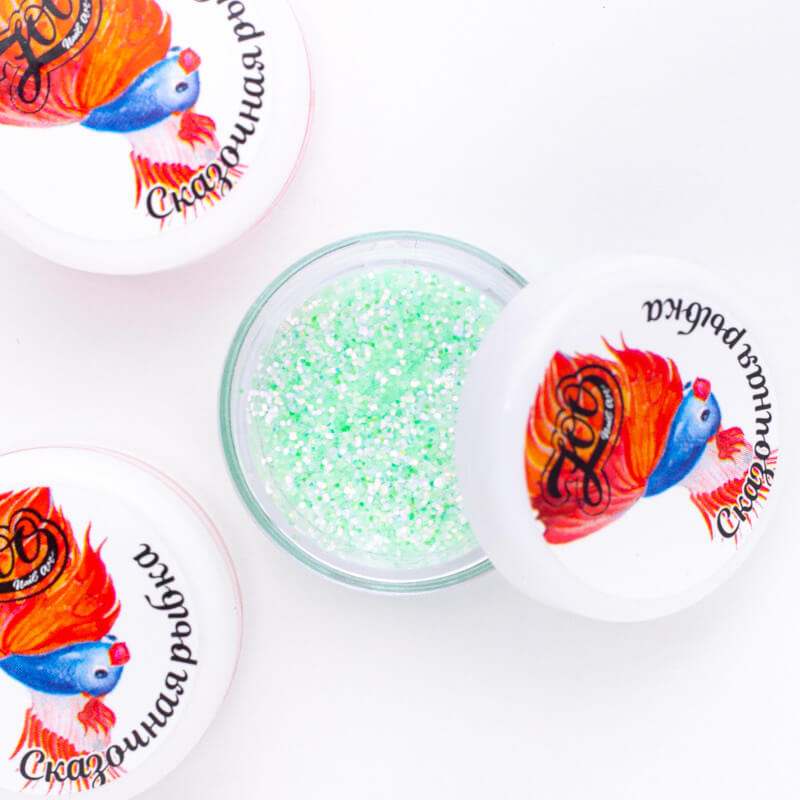 Zoo Nail Art Mirror Gloss "Fairytale Fish" - Green