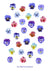 Moonshine Nails Pansies Decal/Slider (Small)