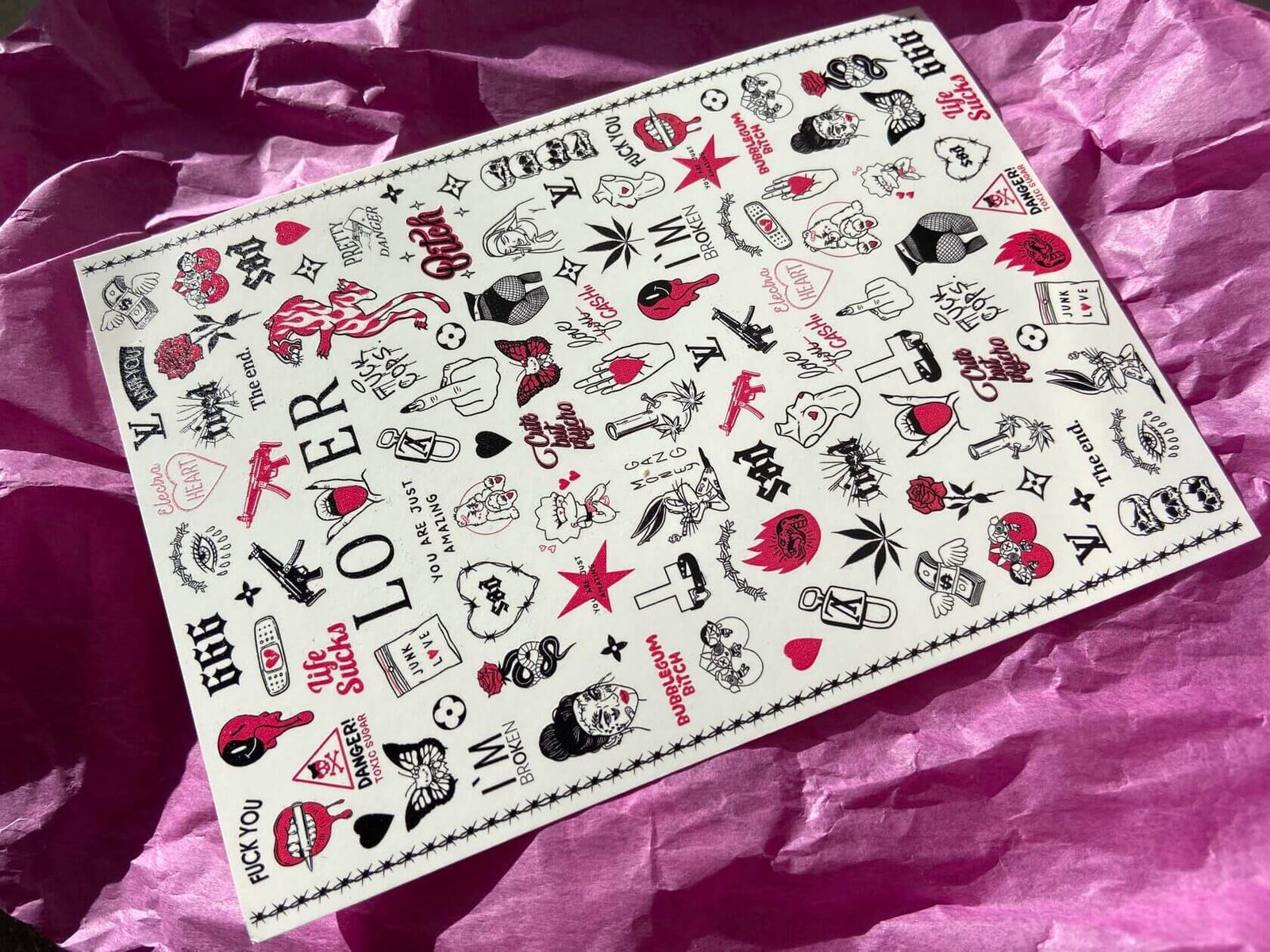 Moonshine Nails Lover Decal/Slider (large)