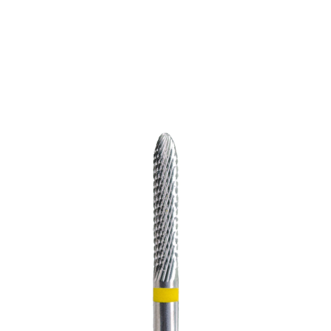 KMIZ Carbide Corn Nail Drill Bit - Soft Grit (Yellow) 2.3mm
