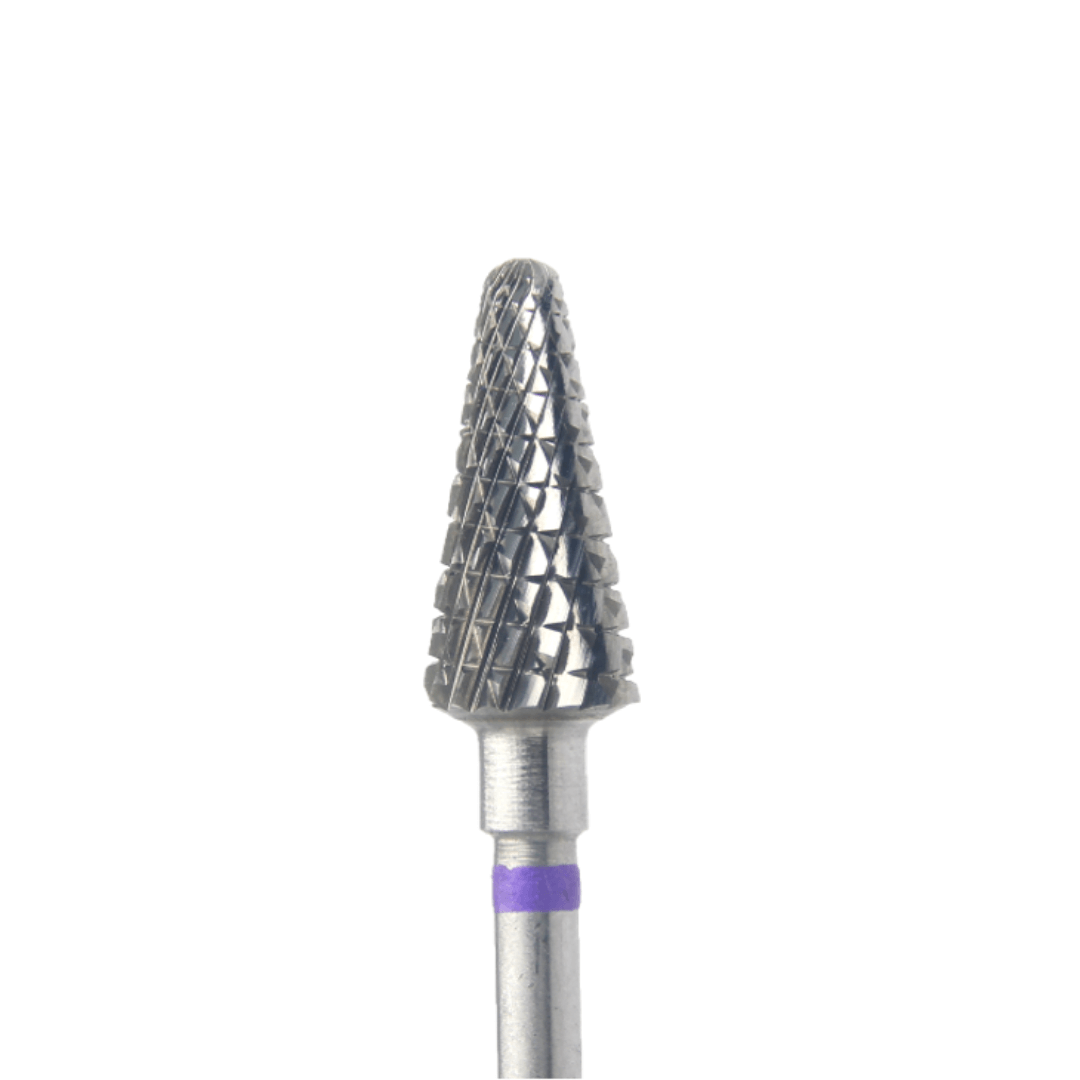 KMIZ Carbide Corn Nail Drill Bit - Coarse Grit with Double Cut (Purple)