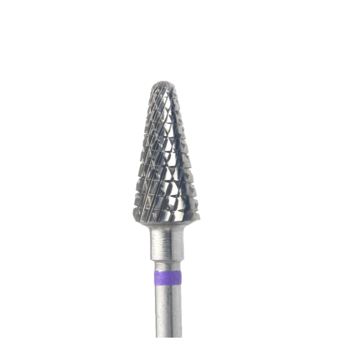 Carbide Corn Nail Drill Bit - Coarse Grit with Double Cut (Purple)