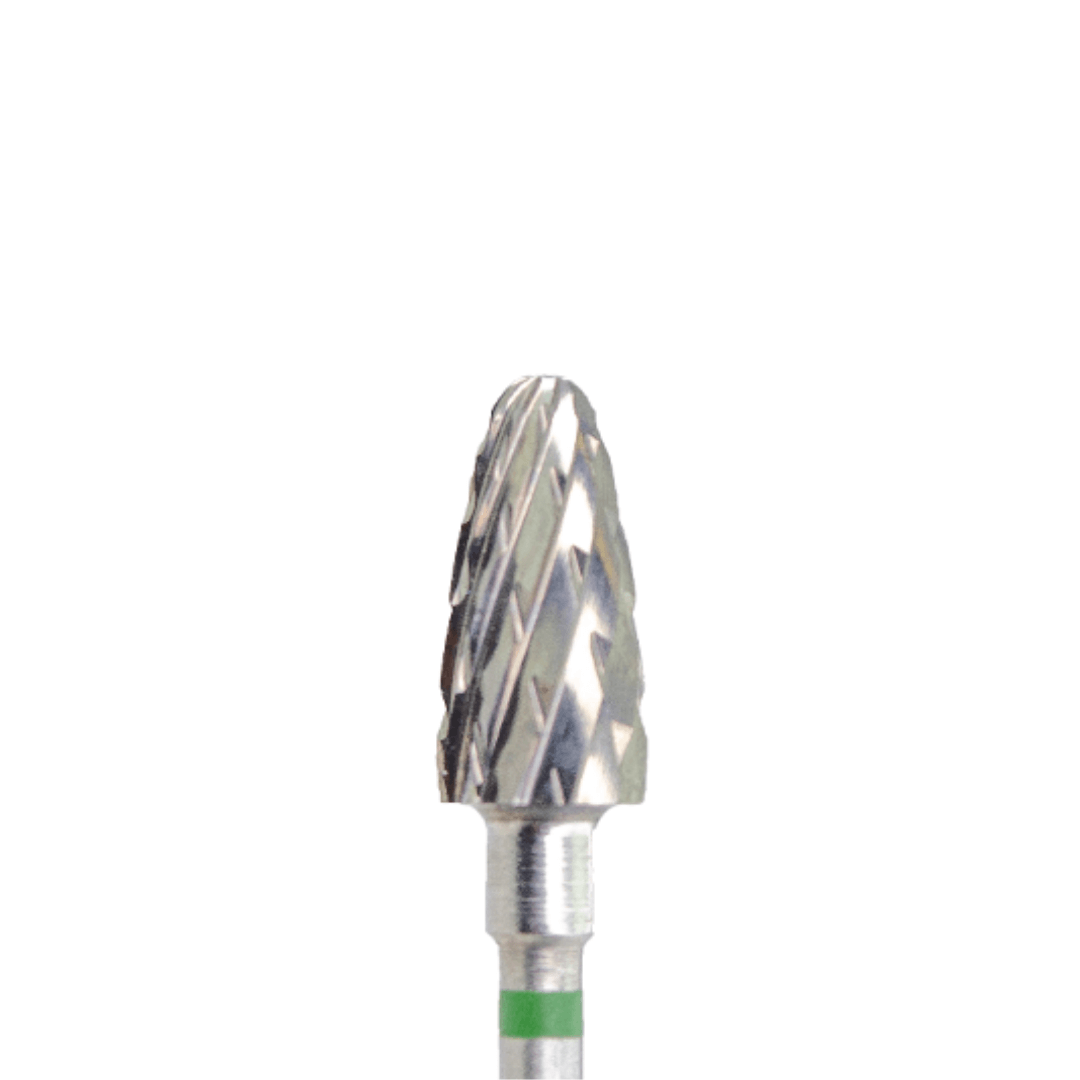KMIZ Carbide Parabola E-File Nail Drill Bit - Coarse Grit (Green) 6.0mm
