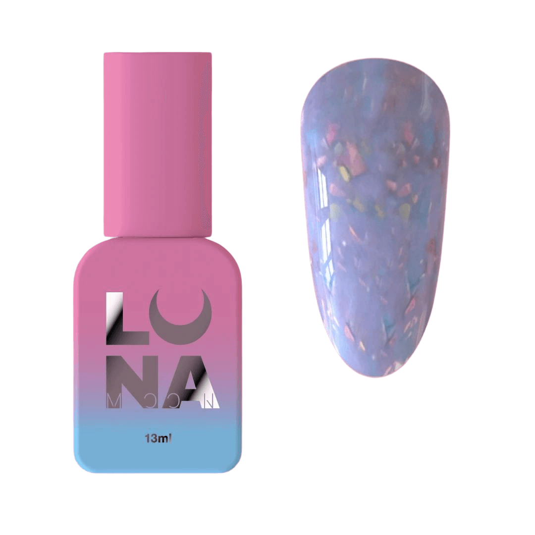 Luna Yuki Rubber Base 20 - Purple w/ Rainbow Flakes