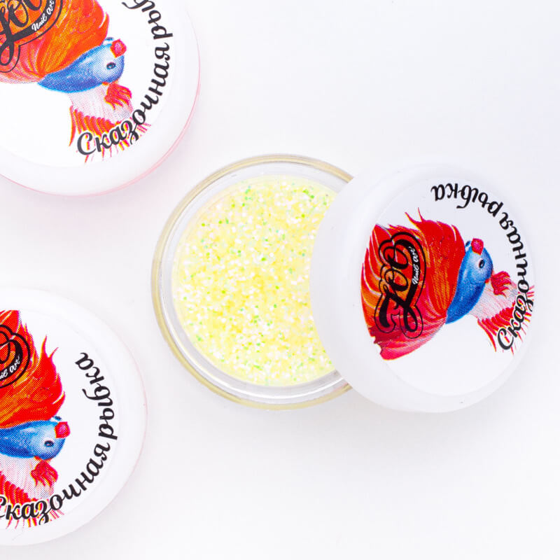 Zoo Nail Art Mirror Gloss "Fairytale Fish" -Yellow