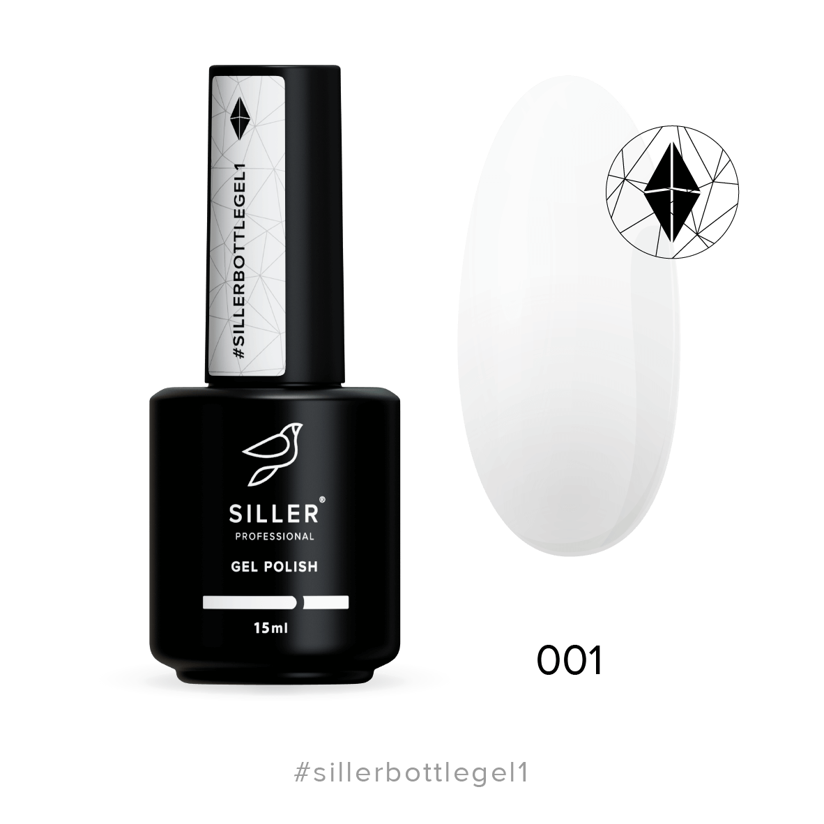 Siller Bottle Gel #1 - White