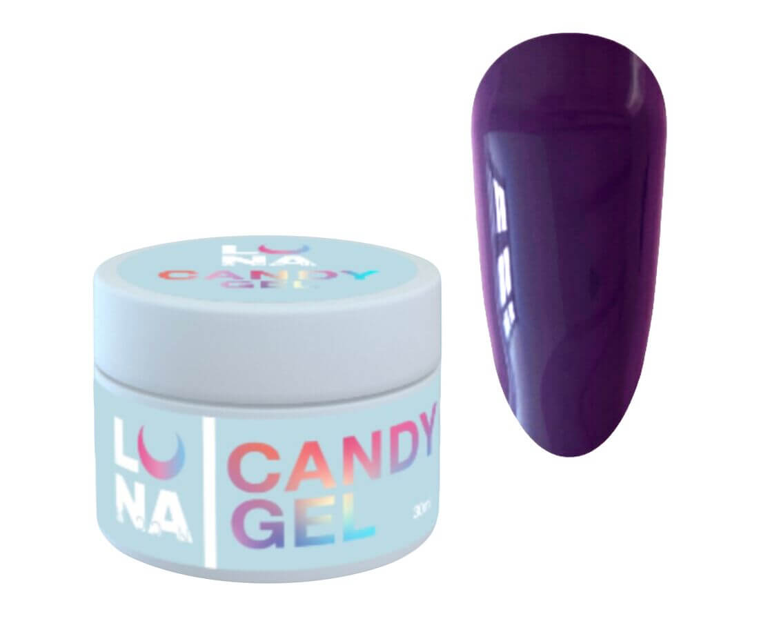 Luna Candy Builder Gel 10, 15 or 30 ml - Eggplant