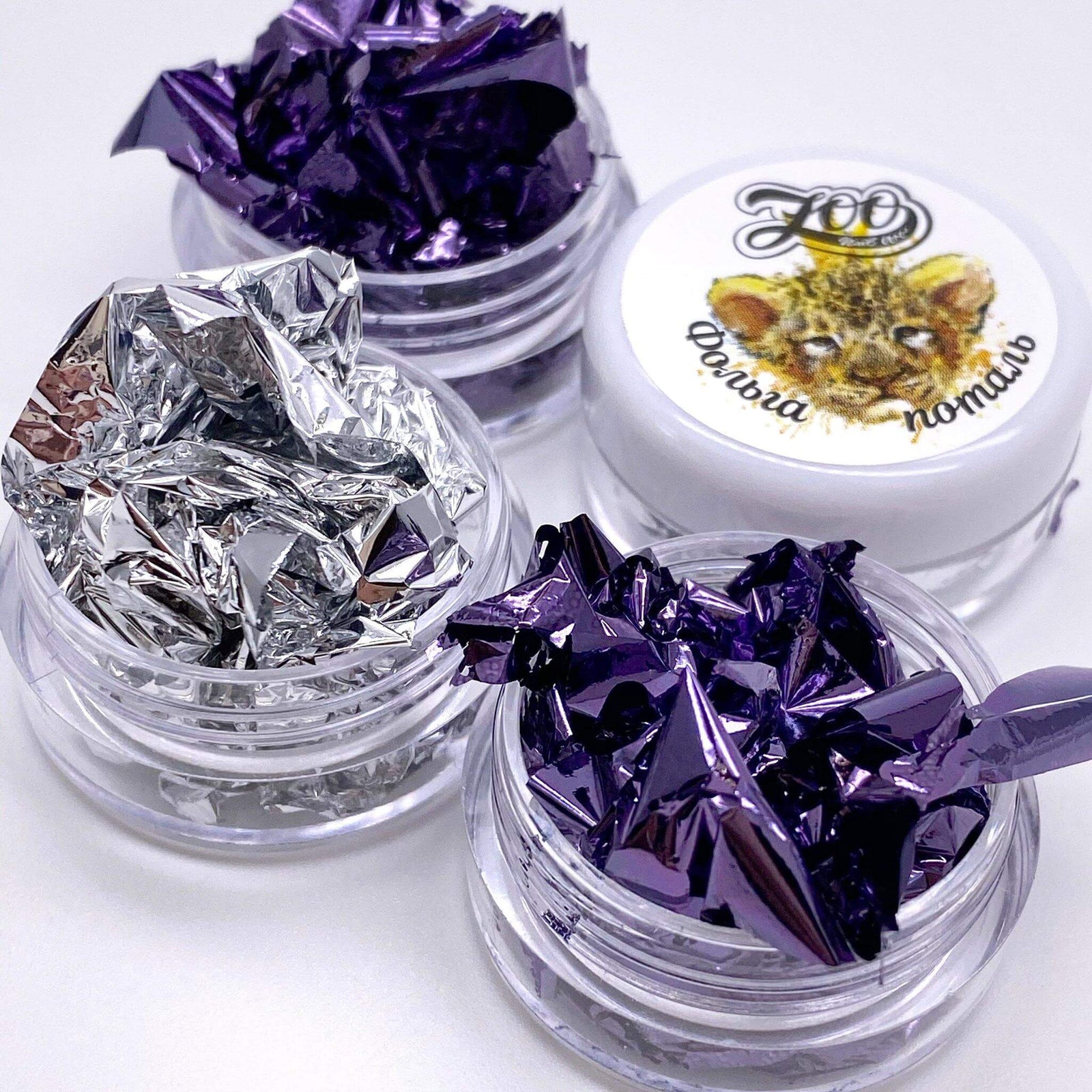 Zoo Nail Art Foil Potal - Purple