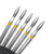 Diamond Sharp Tip Flame E-File Nail Drill Bit - Soft Grit (Yellow)