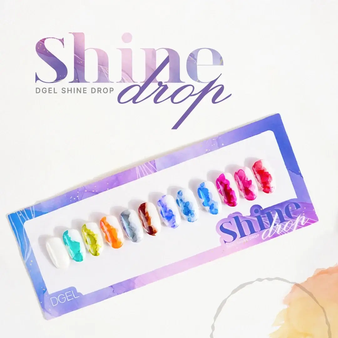 DGEL Watercolor Shine Drops - Set of 12