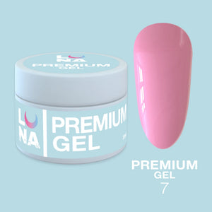 Luna Premium Builder Gel 7, 30 ml - Pink Nude