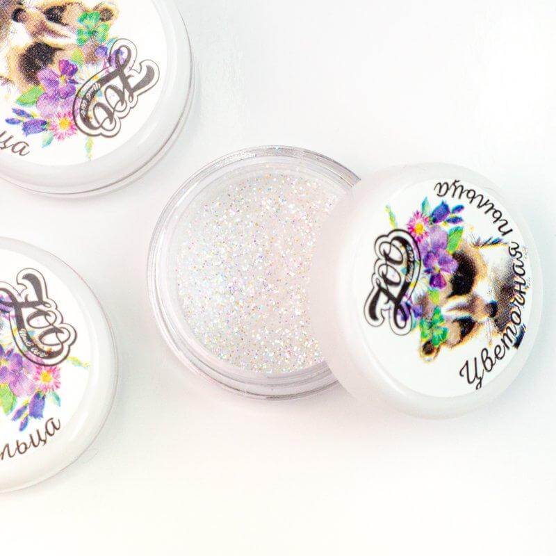 Zoo Nail Art Mirror Gloss Flower pollen - White #3
