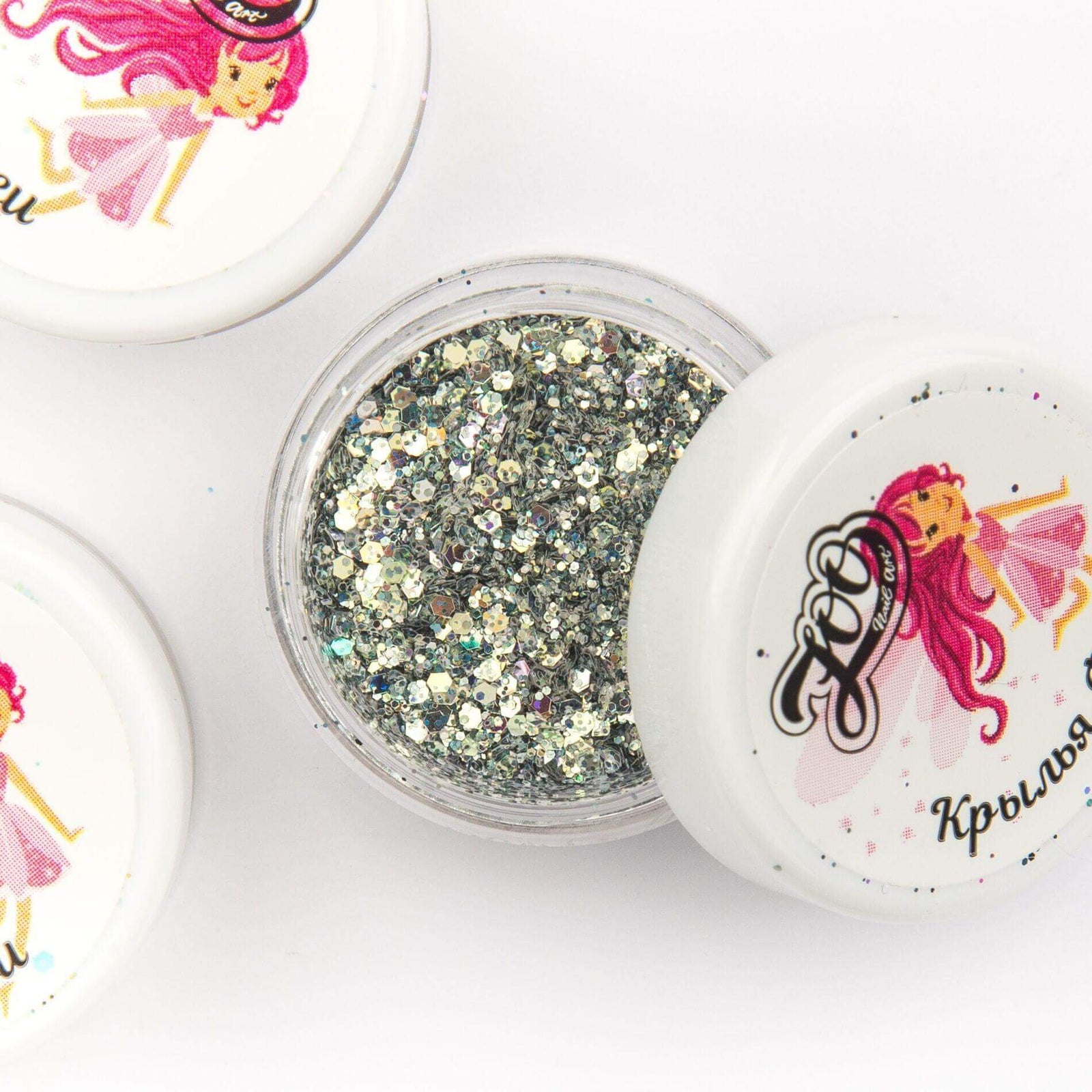 Zoo Nail Art Hexagon Mix- Thistle Green