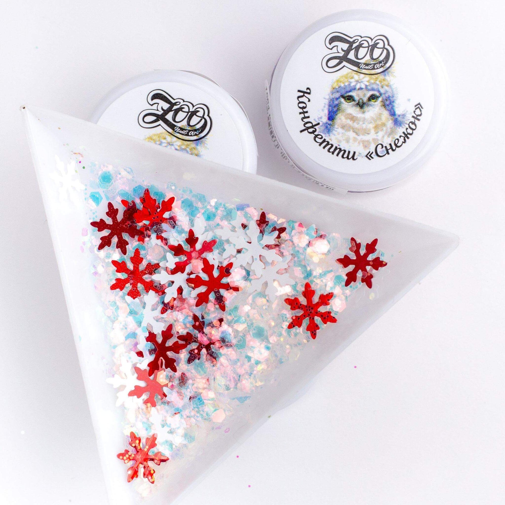 Zoo Nail Art Snowball- Confetti