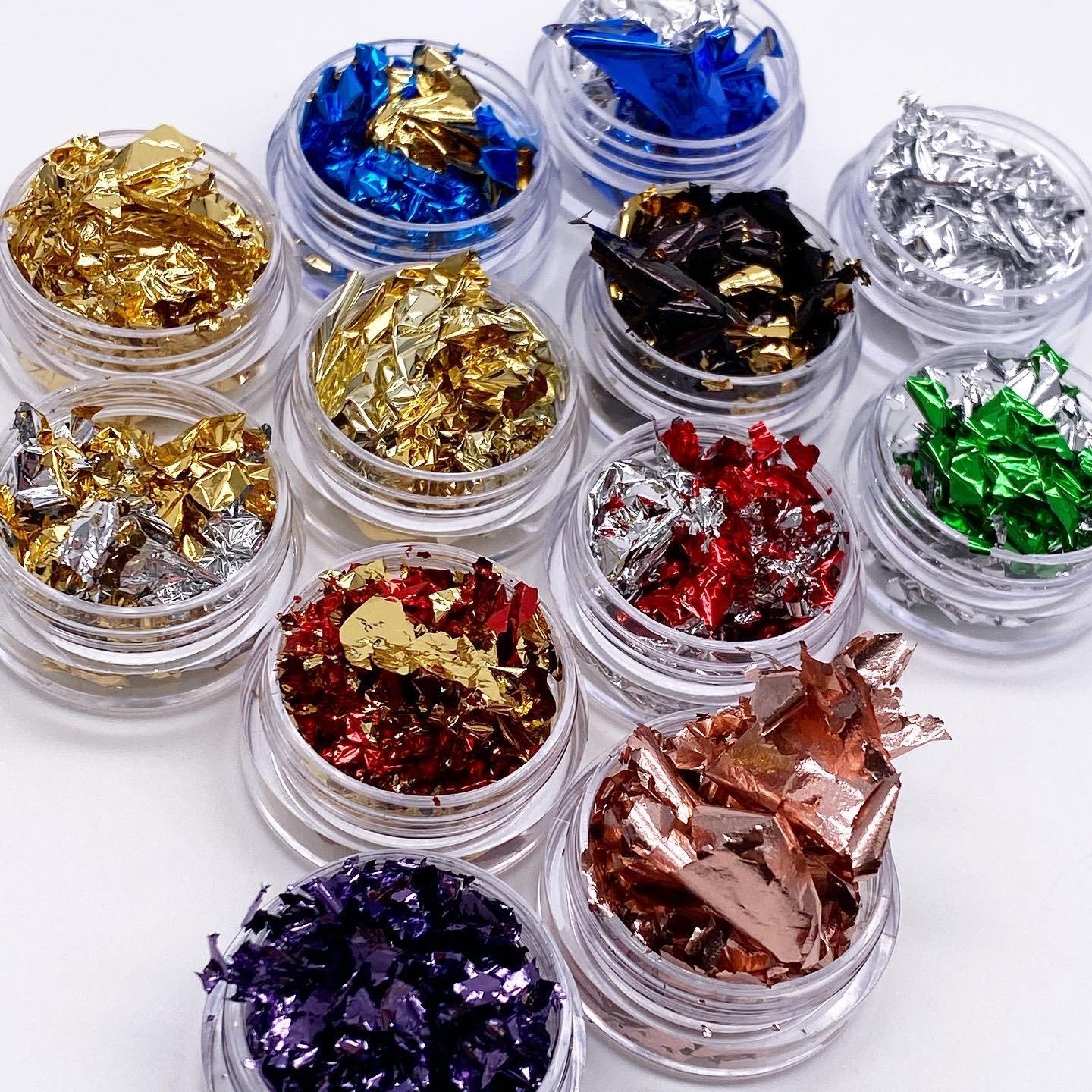 Zoo Nail Art Foil Potal Double Sided- Blue/Gold