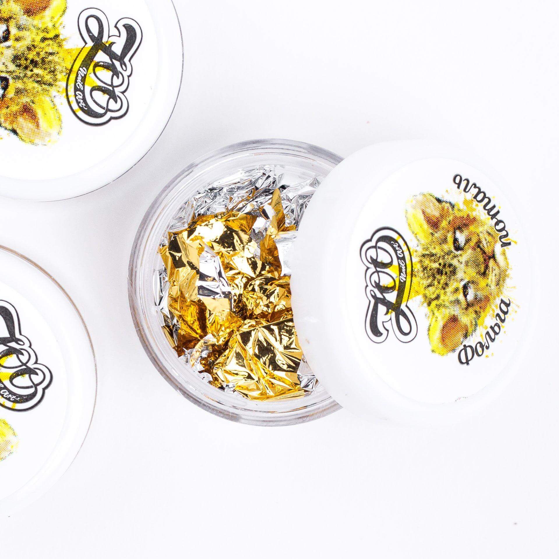 Zoo Nail Art Foil Potal Bilateral - Silver/Gold