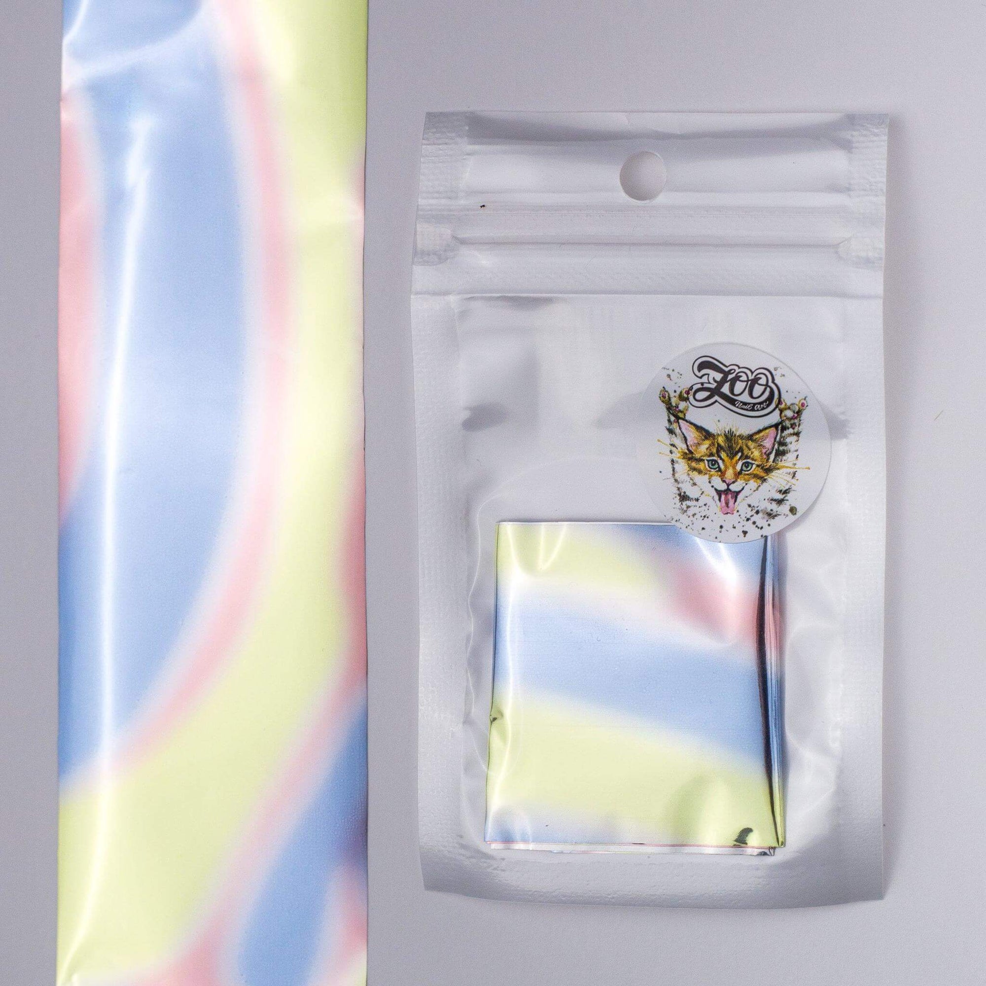 Zoo Nail Art Transfer Foil - Cotton Candy