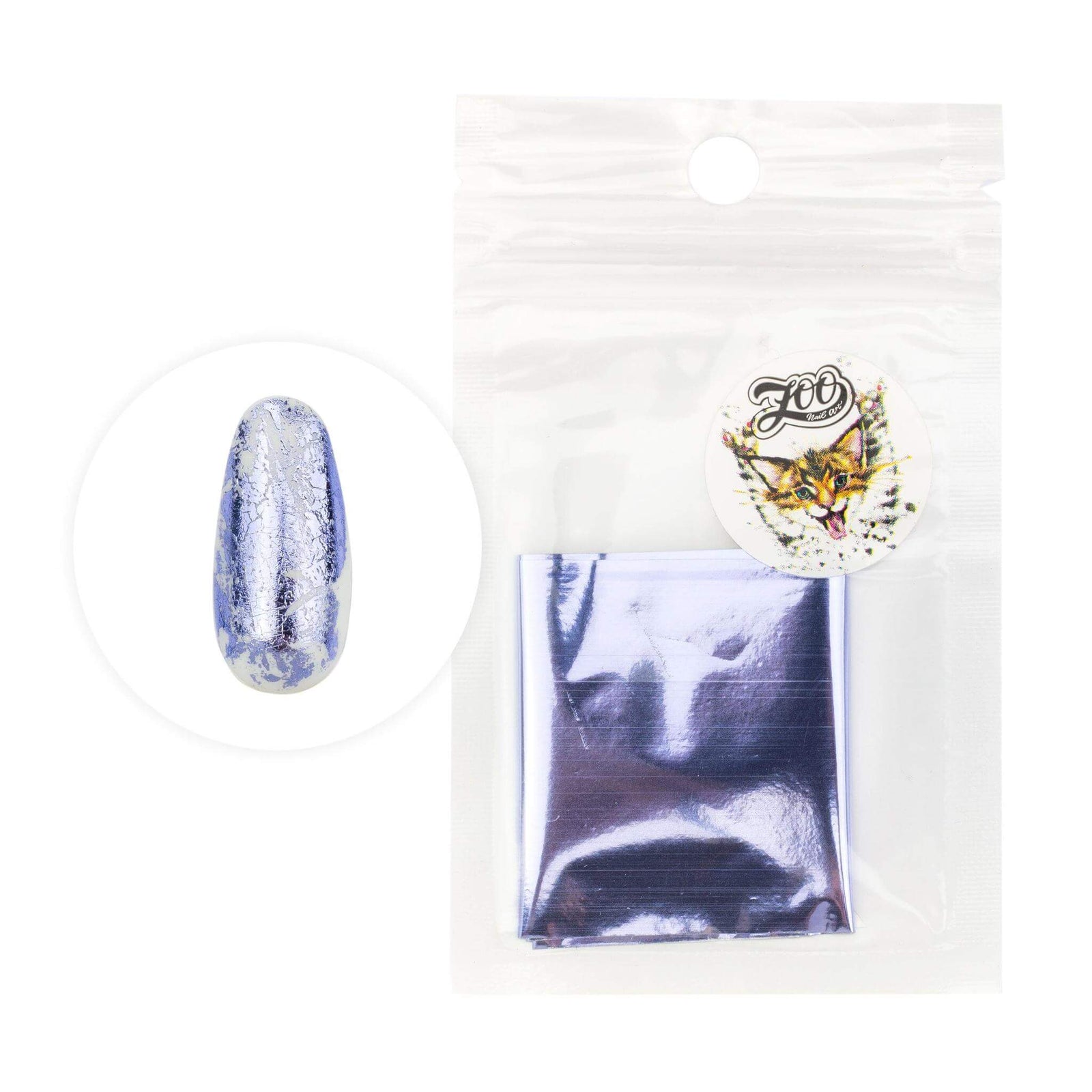 Zoo Nail Art Transfer Foil - Glossy Lavender