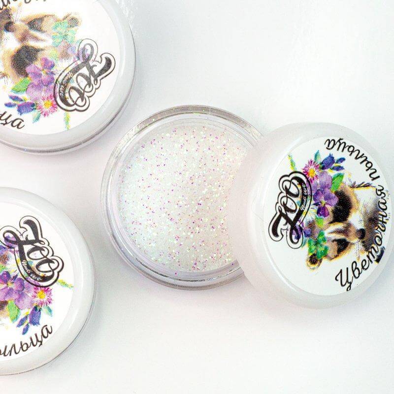 Zoo Nail Art Mirror Gloss Flower Pollen - White #4
