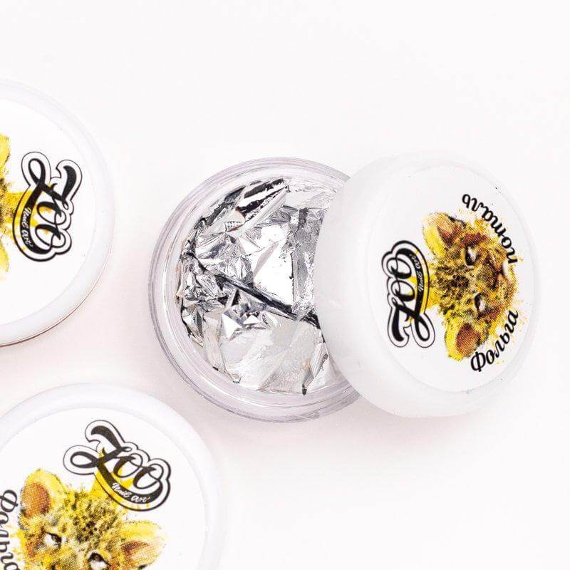 Zoo Nail Art Foil Potal - Silver
