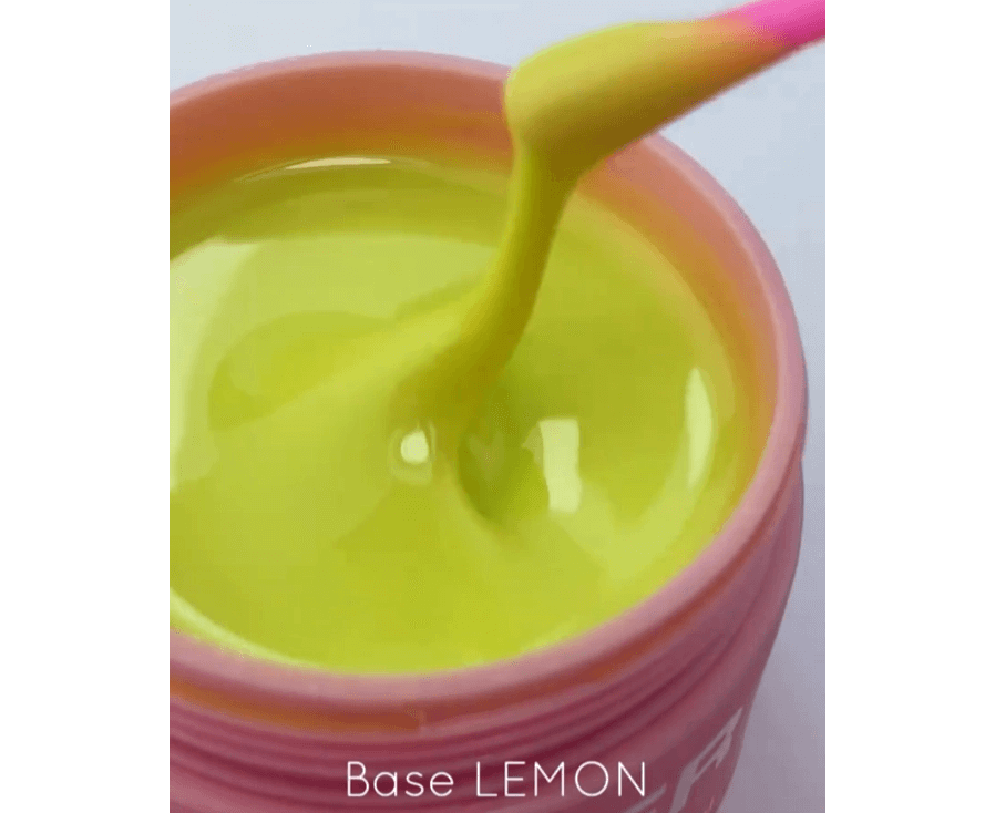 Luna Colored Rubber Base - Lemon