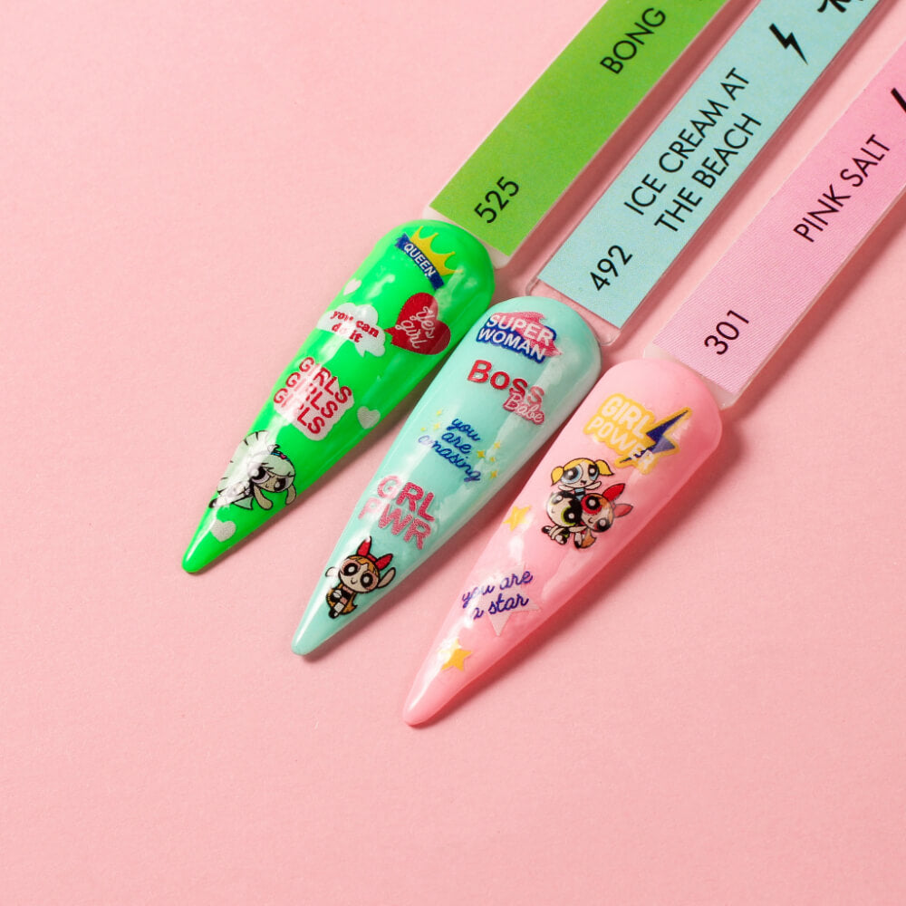 Rocknail Tattoo Power Girl Decal/Slider