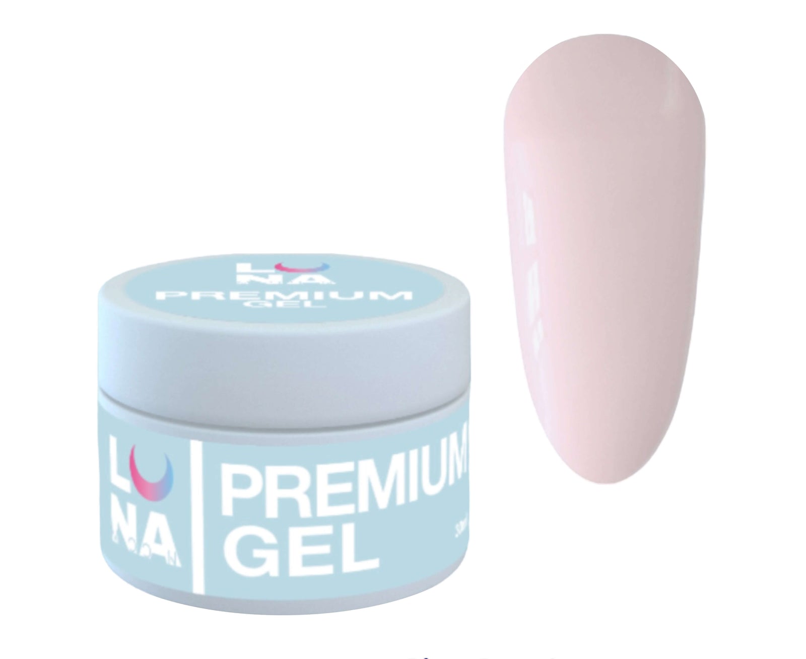 Luna Premium Builder Gel 10, 15/30 ml - Milky Pink