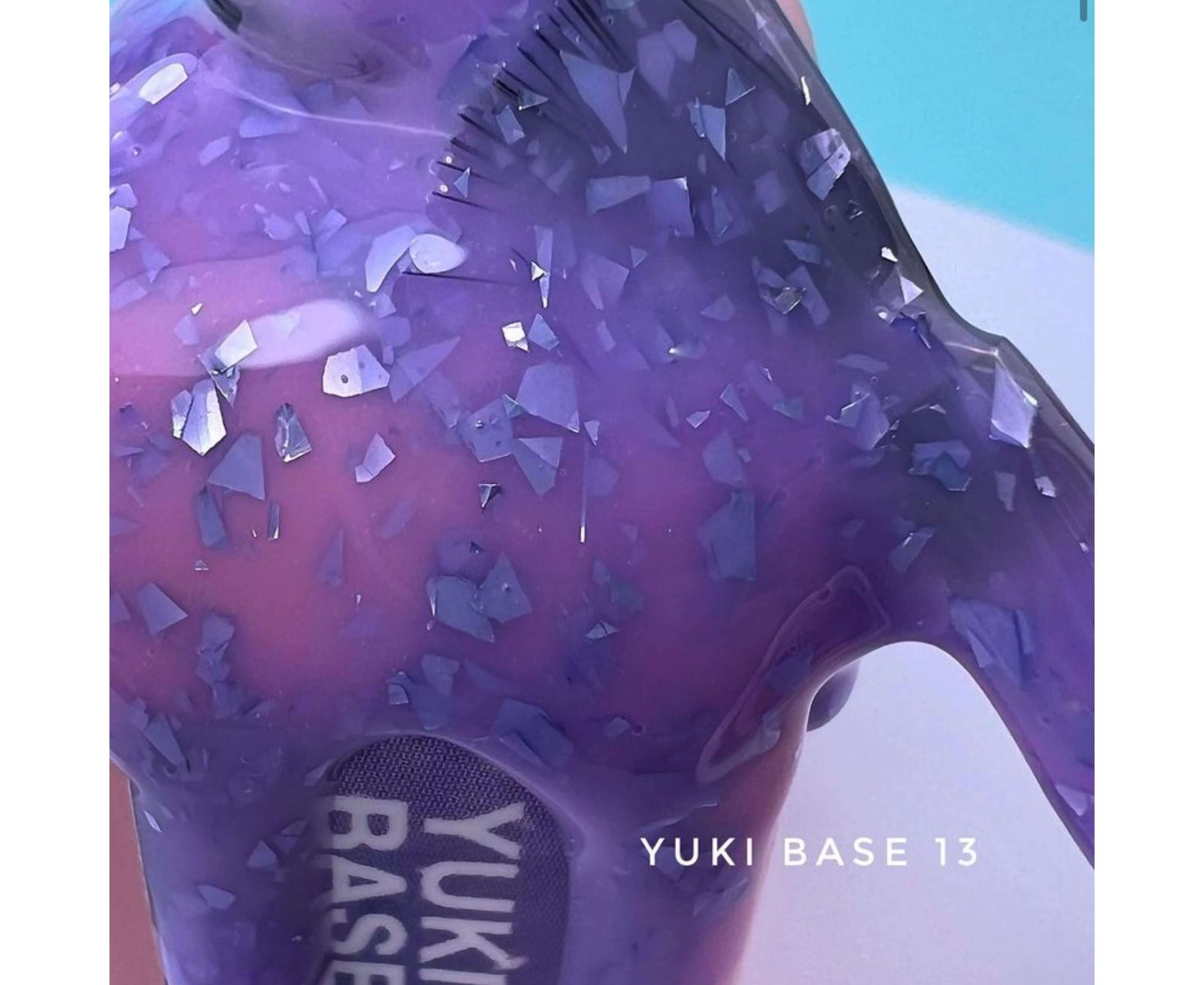 Luna Yuki Rubber Base 13 - Lilac w/ Beaded Flakes
