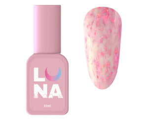 Luna Yuki Rubber Base 8 - Milk w/ Pink Flakes