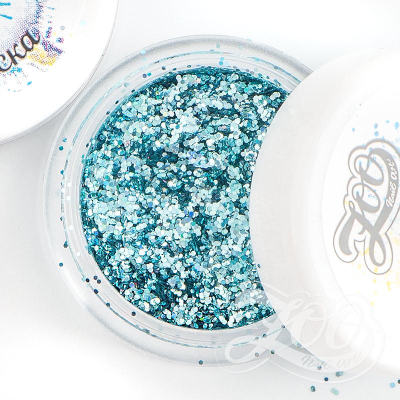 Zoo Nail Art Glitter Magic Mix - Turquoise - Nail Mart USA