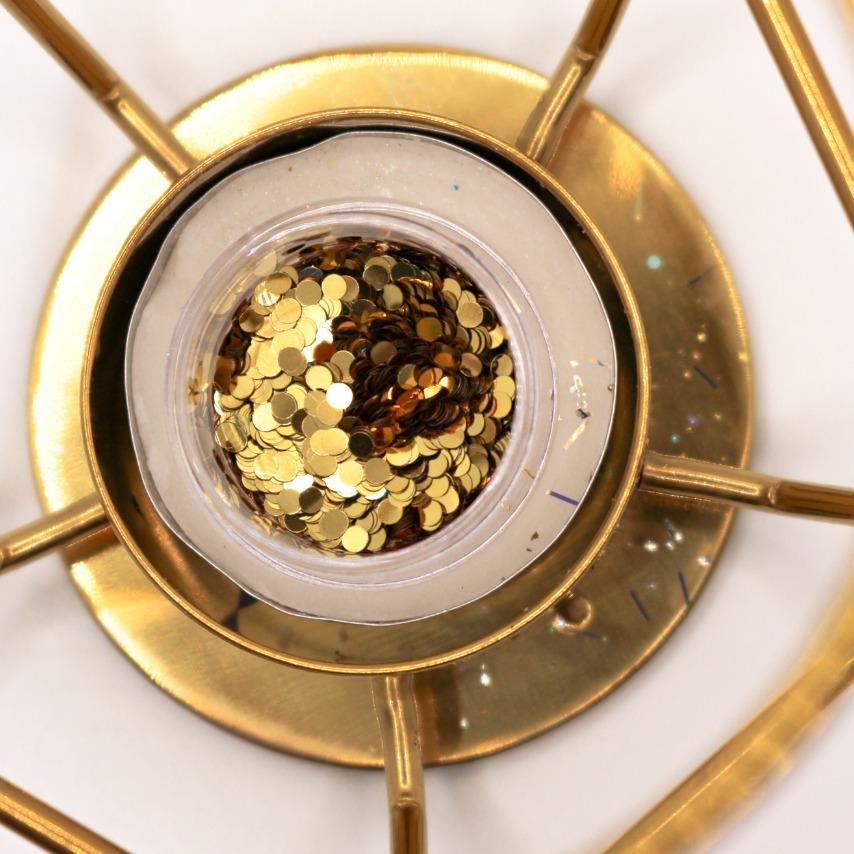 Zoo Nail Art Kamifubuki Round Confetti Mix - Gold