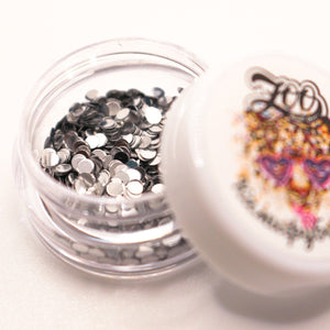 Zoo Nail Art Kamifubuki Round Confetti Mix - Silver - Nail Mart USA
