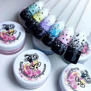 Zoo Nail Art Snowflake Confetti Mix - Purple - Nail Mart USA