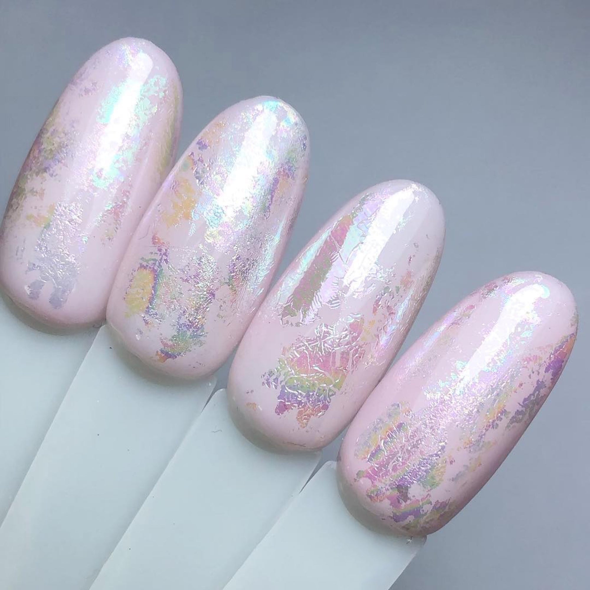 Zoo Nail Art Transfer Foil - Northern Lights Holographic White Gold - Nail Mart USA